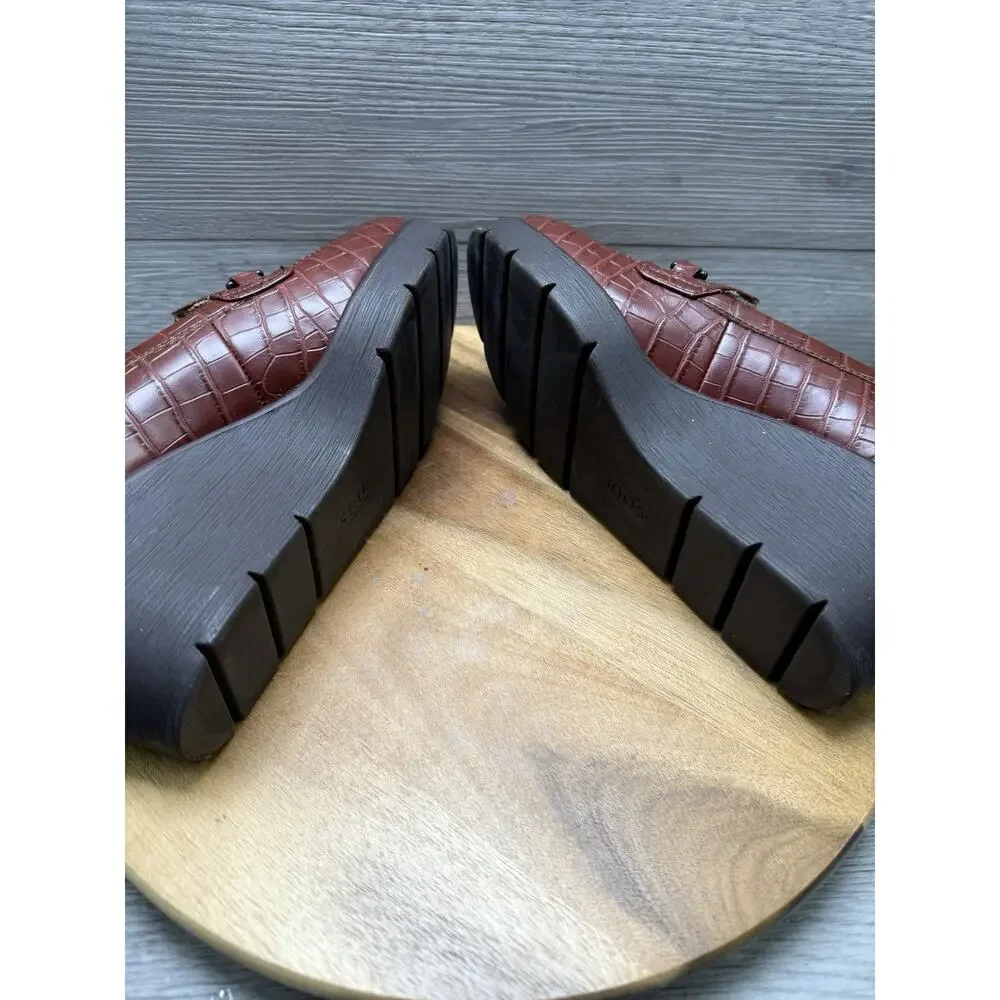 Soul Naturalizer Brown Achieve Slip On Wedge Women’s 7.5 W